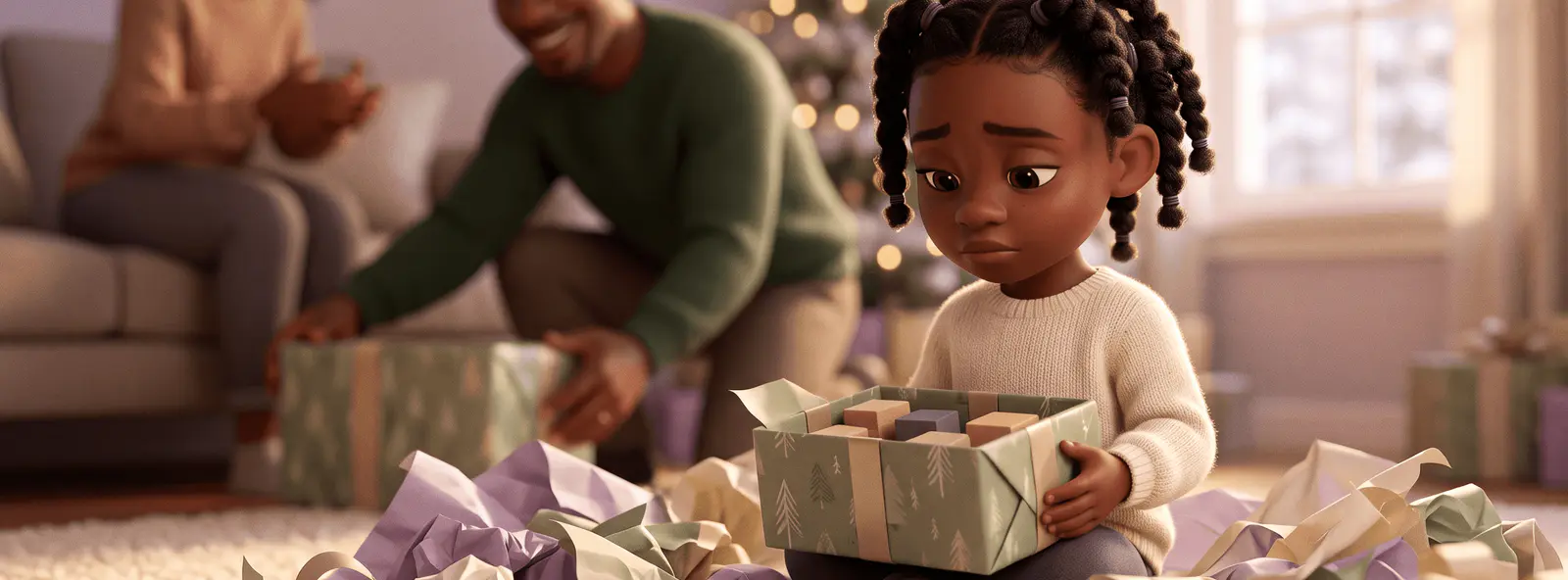 Enfant pas content de son cadeau de Noël : comment réagir ?